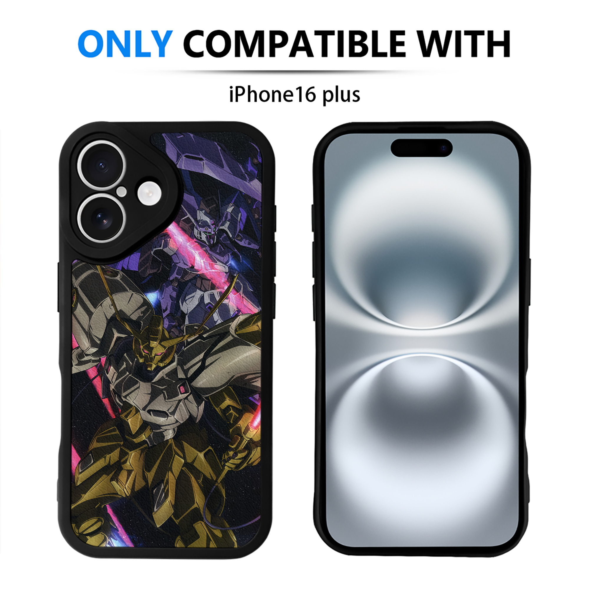 （画像用） 機動戦士ガンダム Mobile Suit Gundam 【iPhone 16シリーズ対応】シリコンスマホケース（レザー調） 材質：シリコン
